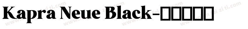 Kapra Neue Black字体转换